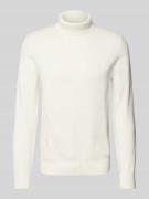 Christian Berg Men Rollkragenpullover mit Woll-Anteil und Label-Stitch...