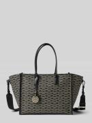 Emporio Armani Tote Bag mit Label-Anhänger Modell 'LA GIO' in Black, G...