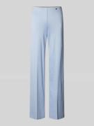 Marc Cain Straight Leg Anzughose mit Label-Applikation in Hellblau, Gr...