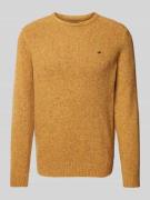 Fynch-Hatton Strickpullover aus Woll-Mix mit Rundhalsausschnitt in Sen...