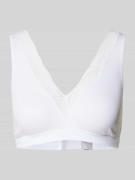 Hanro BH mit Spitzenbesatz in Weiss, Größe XS