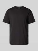 EA7 Emporio Armani T-Shirt mit Label-Patch in Black, Größe L