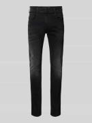 Replay Slim Fit Jeans im Used-Look Modell 'ANBASS' in Black, Größe 30/...