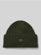Superdry Beanieaus Woll-Mix mit Logo-Patch Modell 'WORKWEAR' in Oliv, ...
