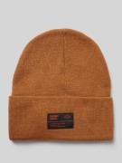 Superdry Beanie mit Label-Patch Modell 'WORKWEAR' in Camel, Größe 1