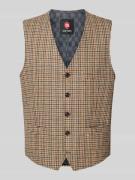 CG - Club of Gents Slim Fit Weste aus Woll-Mix in Beige, Größe 56