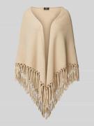 Weekend Max Mara Poncho aus Schurwolle mit Fransen Modell 'TORNADO' in...