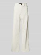 Gardeur Wide Leg Cordhose mit Gesäßtaschen Modell 'Feliza' in Offwhite...