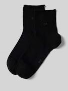 CK Calvin Klein Socken mit Label-Detail im 2er-Pack in Black, Größe 35...