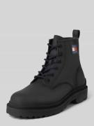 Tommy Jeans Schnürboots aus Leder mit Label-Patch Modell 'LACE UP' in ...