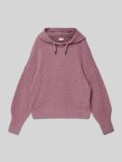 s.Oliver RED LABEL Comfort Fit Hoodie in flauschigem Strick in Mauve, ...