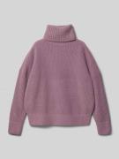 s.Oliver RED LABEL Oversized Rollkragenpullover aus weichem Ripp in Ma...