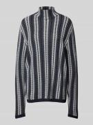 Emporio Armani Strickpullover mit Turtleneck in Marine, Größe M