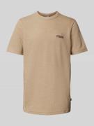 PUMA PERFORMANCE T-Shirt mit Waffelstruktur in Beige, Größe M