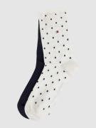 Tommy Hilfiger Socken mit Label-Print im 2er-Pack in Offwhite, Größe 3...