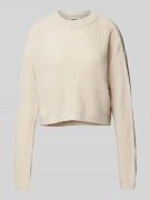 Only Cropped Strickpullover mit Rundhalsausschnitt Modell 'MALAVI' in ...