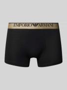 Emporio Armani Trunks mit elastischem Logo-Bund in Black, Größe L