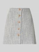 YAS Minirock in Bouclé-Optik Modell 'NORALI' in Hellblau, Größe S