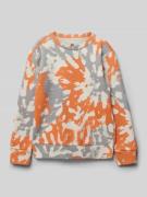 Garcia Sweatshirt mit Rundhalsausschnitt in Orange, Größe 140