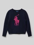 Polo Ralph Lauren Teens Strickpullover mit gerippten Abschlüssen in Ma...