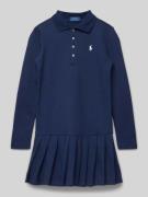 Polo Ralph Lauren Teens Kleid mit Knopfleiste in Marine, Größe L