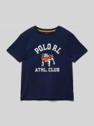 Polo Ralph Lauren Teens T-Shirt mit Motiv-Print in Marine, Größe L