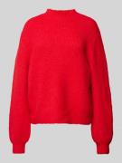 B.Young Relaxed Fit Strickpullover mit Stehkragen Modell 'MILLER' in R...