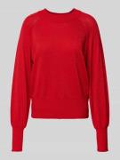 B.Young Strickpullover aus Effektgarn Modell 'MOBBE' in Rot, Größe S