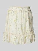 Vero Moda Minirock mit floralem Print Modell 'JOSIE' in Beige, Größe S
