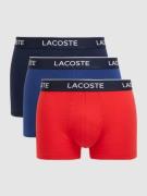 Lacoste Trunks mit Label-Details im 3er-Pack in Marine, Größe M