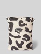 STUDIO NOOS Handytasche mit Label-Patch Modell 'Holy cow' in Sand, Grö...