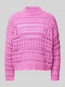 Only Strickpullover mit gerippten Abschlüssen Modell 'LEAH' in Pink, G...