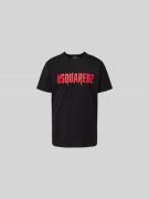 Dsquared2 T-Shirt mit Label-Print in Black, Größe M