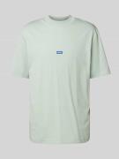 Hugo Blue T-Shirt mit Label-Patch Modell 'Nieros' in Mint, Größe XL