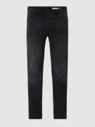 REVIEW Slim Fit Jeans mit Stretch-Anteil in Black, Größe 29/32