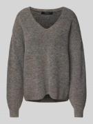 Vero Moda Loose Fit Strickpullover mit Wollanteil Modell 'DESMA' in Mi...