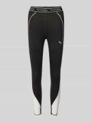 Puma Leggings mit elastischem Logo-Bund in Metallic Black, Größe M