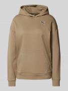 Puma Oversized Hoodie mit Label-Stitching in Sand, Größe XS