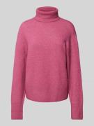 Marc O'Polo Denim Strickpullover mit Rollkragen in Fuchsia, Größe S