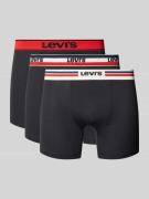 Levi's® Trunks mit elastischem Logo-Bund im 3er-Pack in Black, Größe S