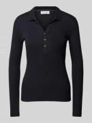 Marc O'Polo Slim Fit Langarmshirt mit Bio-Baumwolle in Marine, Größe X...