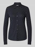 Marc O'Polo Regular Fit Jersey-Langarmbluse aus Viskose-Mix mit Polka ...