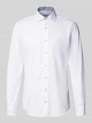 ETERNA Slim Fit Businesshemd aus Popeline in Weiss, Größe 40