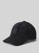 CK Calvin Klein Basecap aus Cord mit Label-Patch in Black, Größe 1