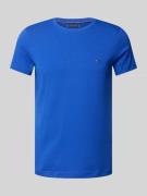 Tommy Hilfiger Slim Fit T-Shirt mit Baumwollanteil in Royal, Größe L