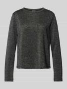 Jake*s Casual Longsleeve aus Viskose-Mix mit Rundhalsausschnitt in Bla...