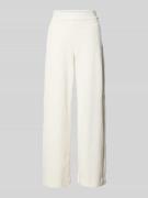 Christian Berg Woman Wide Leg Cordhose mit elastischem Bund in Offwhit...