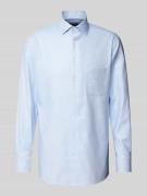 OLYMP Regular Fit Businesshemd aus Twill in Hellblau, Größe 43