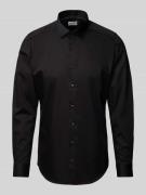 OLYMP Level Five Slim Fit Businesshemd in Premiumqualität in Black, Gr...