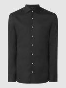 ETERNA Slim Fit Businesshemd mit Stretch-Anteil aus Twill in Black, Gr...